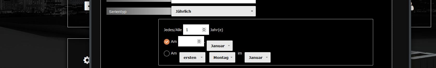 Abb. 5: Serientyp "Jährlich"