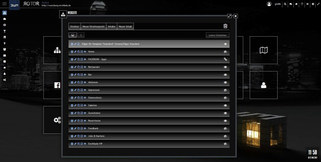 Abb. 3: Widgets geöffnet