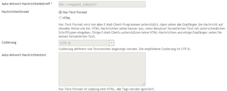 Abb. 3: Verfassen der Auto-Antwort